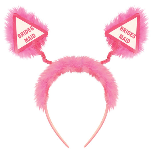 Head Popper Pink W/Fur Bridesmaid