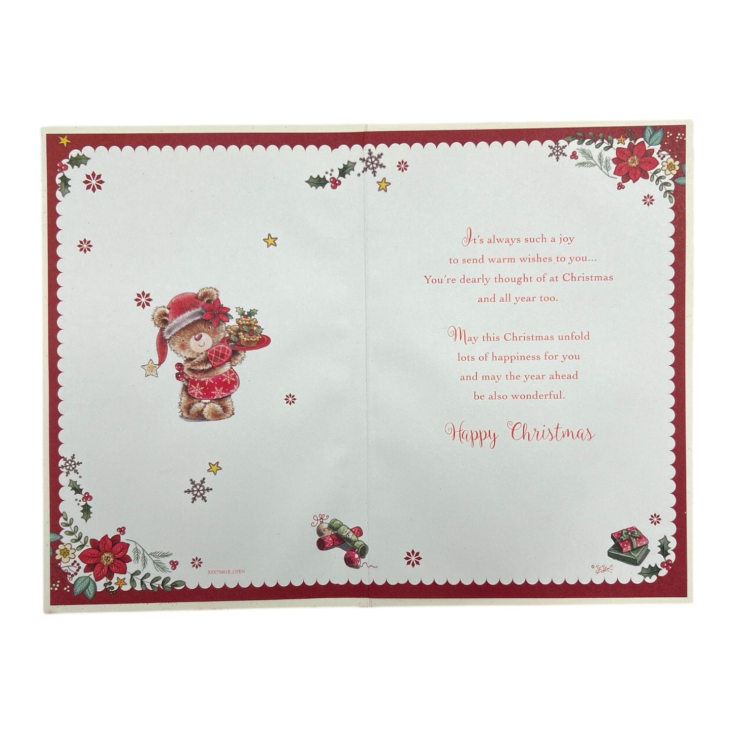For a Special Nannie Santa Bear Christmas Card