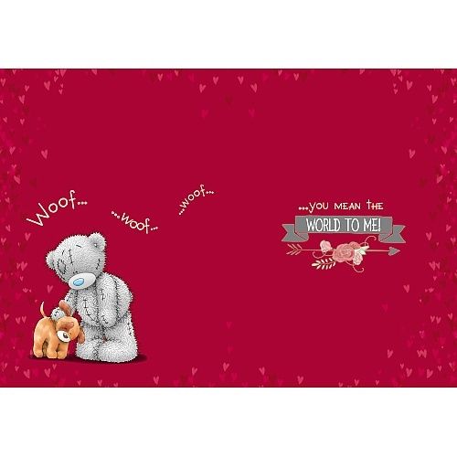 Dog With Tatty Teddy Me to You Happy Valentine's Day Card