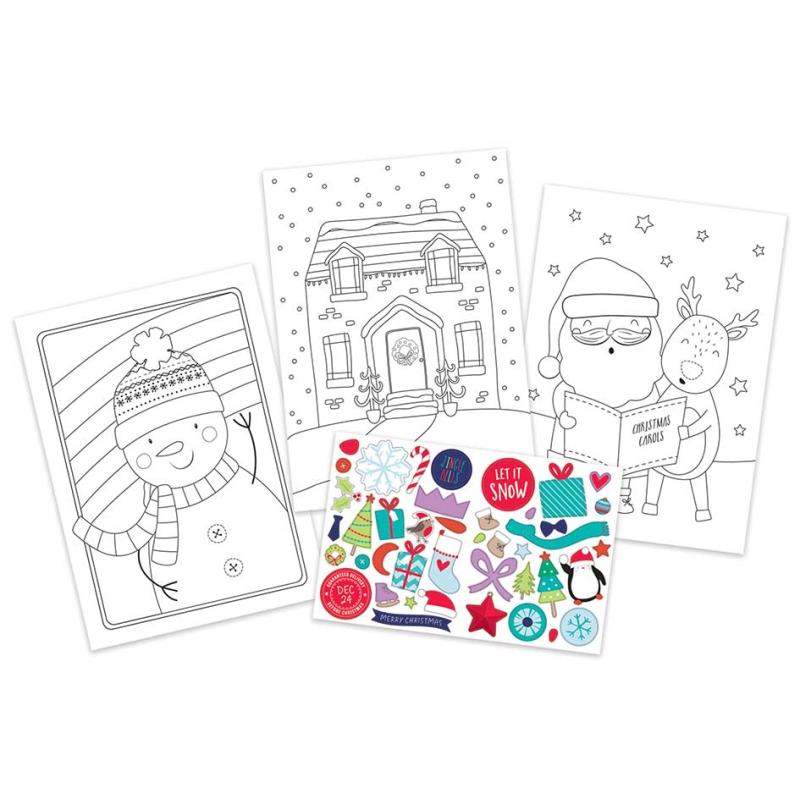 Christmas Colouring & Sticker Book