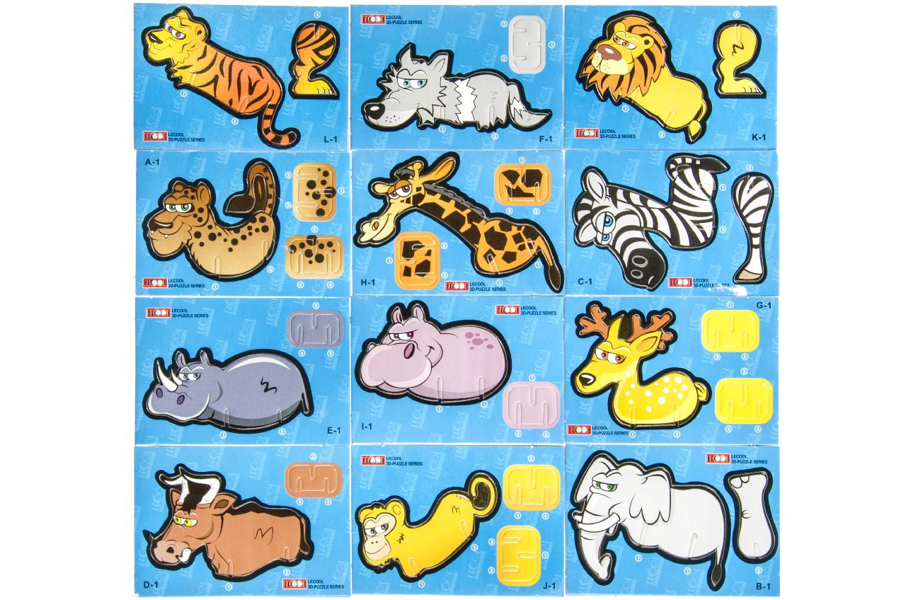Single Animal Shape 3D Puzzle