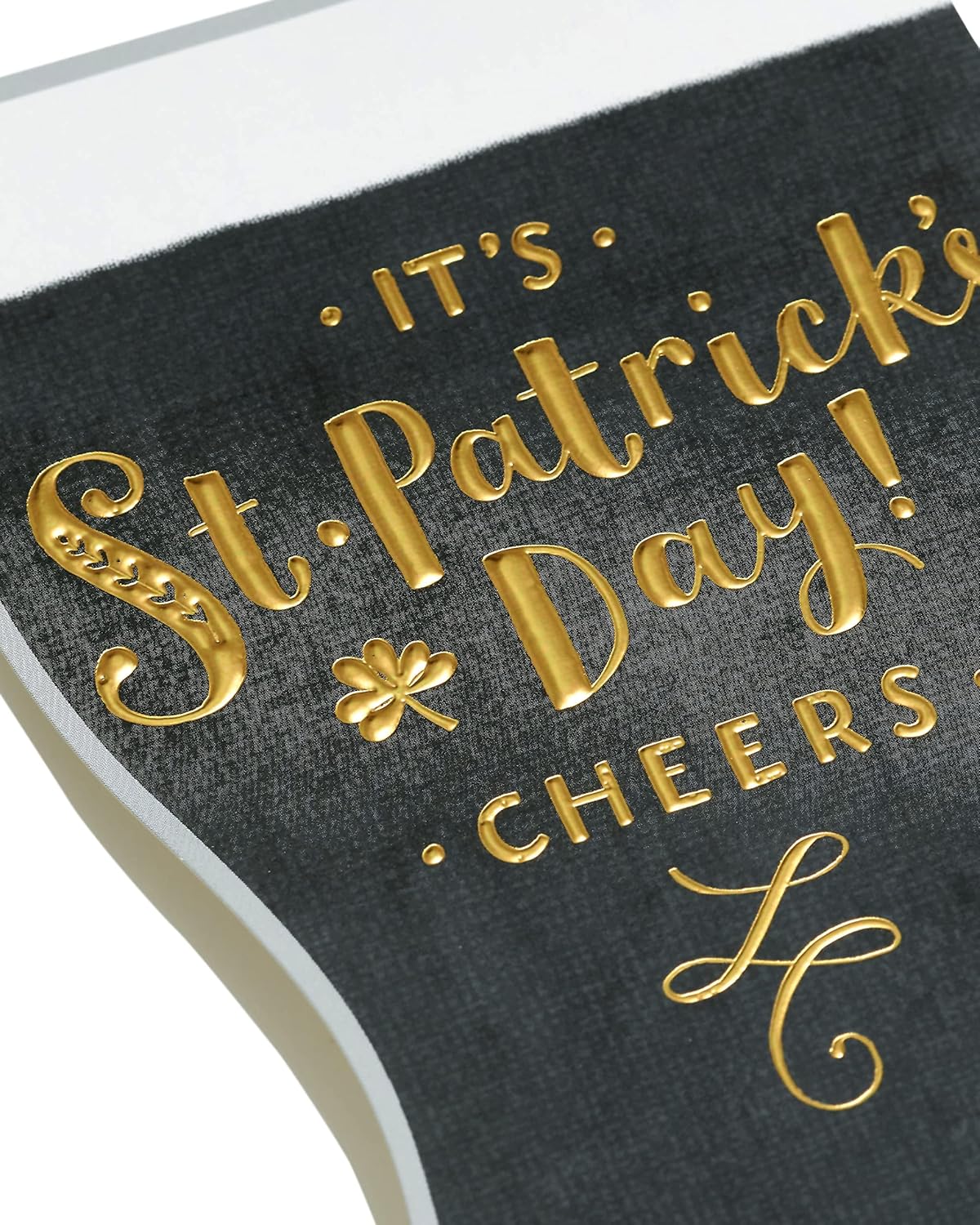 Guinness Shaped Design It's St. Patrick's Day! Quality Greetings Card