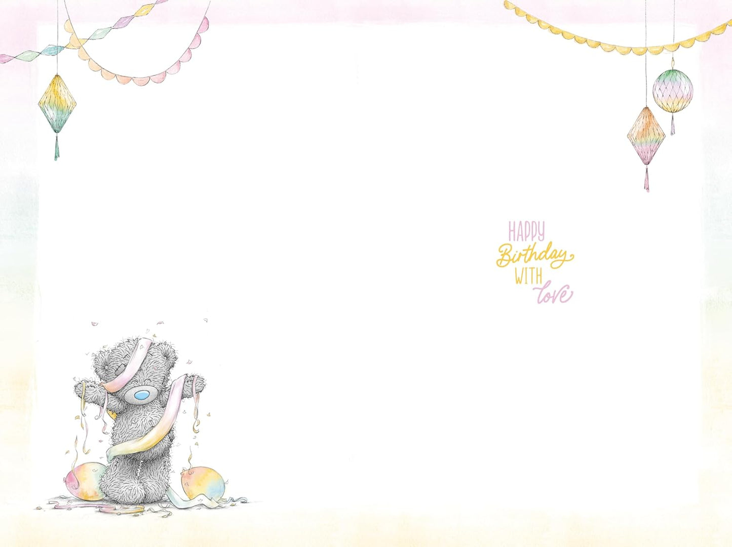 Bear And Banner Nana Birthday Card
