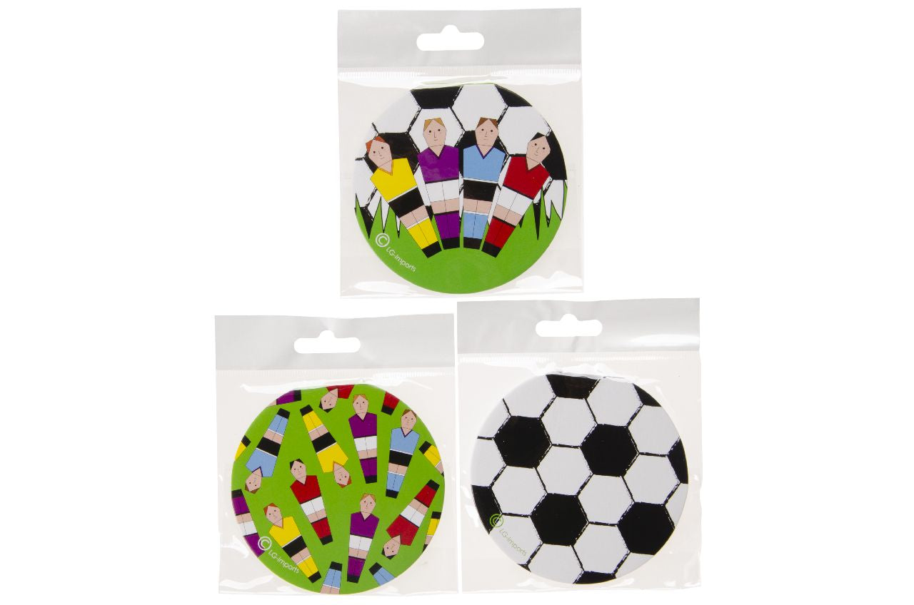 Pack of 12 Round Football Theme Notebook 8cm
