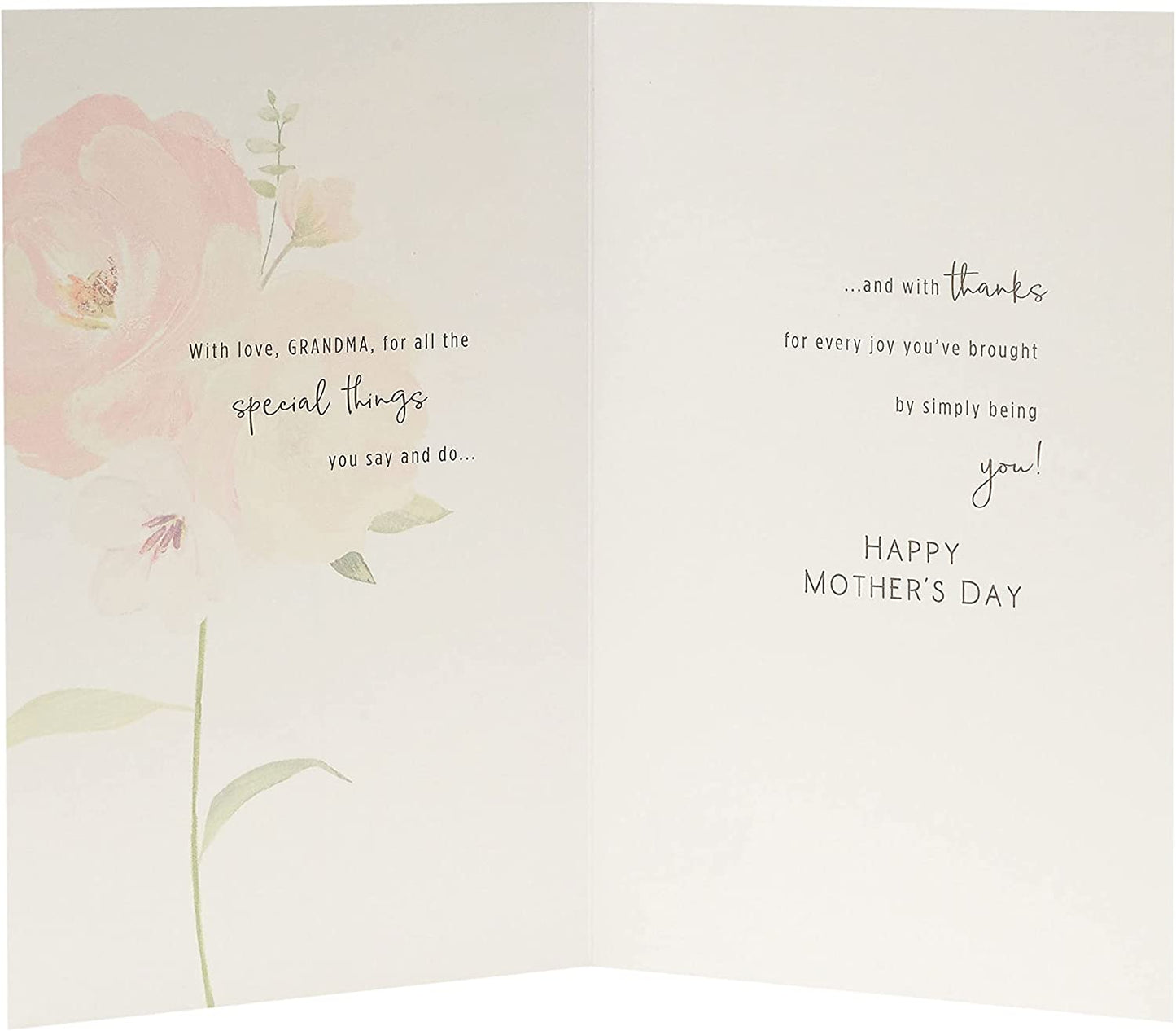 Flower Design Grandma Mother's Day Card