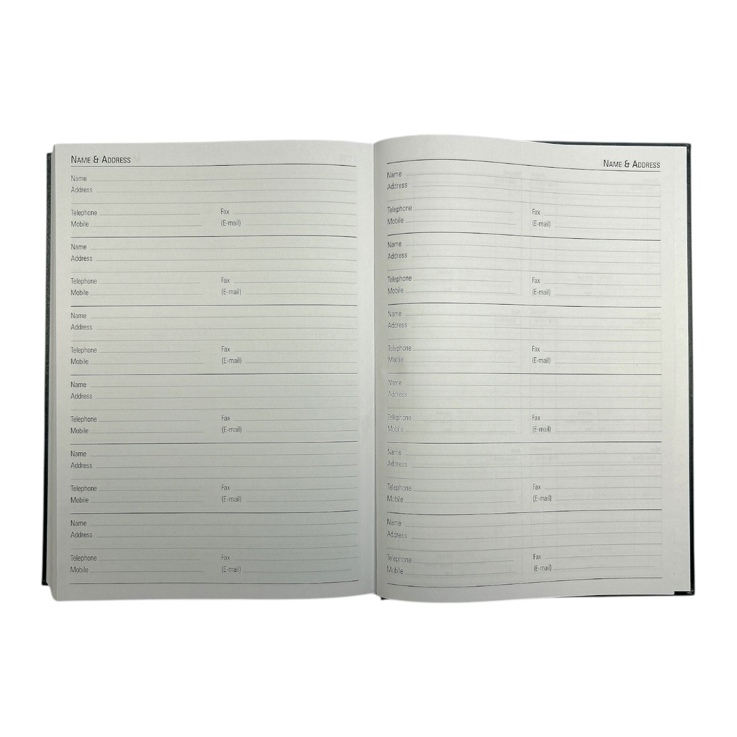 Janrax 2026 A4 2 Pages Per Day Burgundy Desk Diary