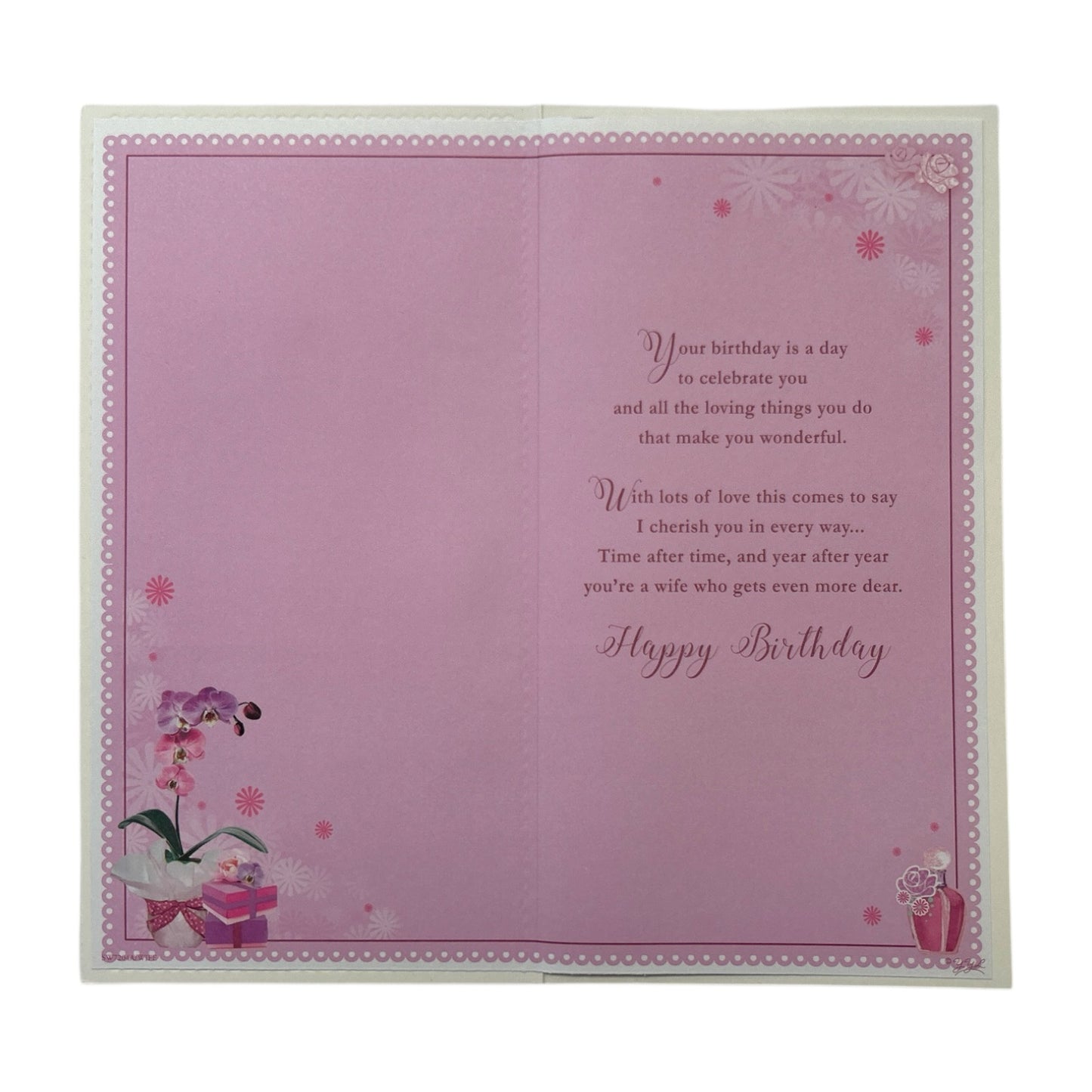 With Love To My Wife On Your 80th Birthday Soft Whispers Card