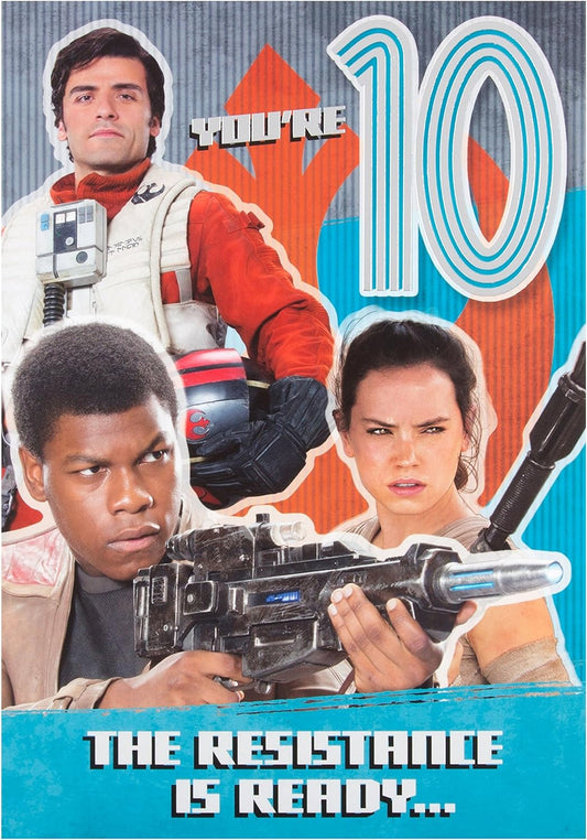 Star Wars 10th Birthday Card 'Resistance'
