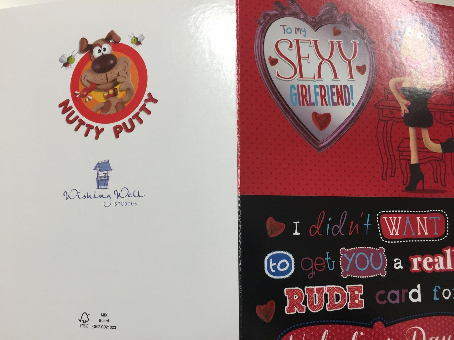 To My Sexy Girlfriend! Humour Funny Valentine's Day Greeting Card