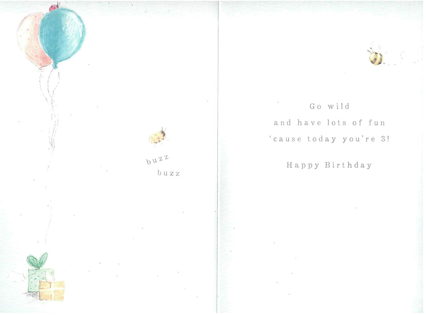 Thinking Of You Cheeky Little Monkey Age 3 Birthday Card