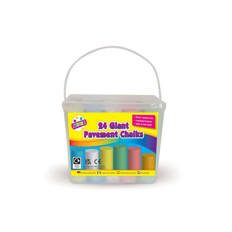 12 Giant Pavement Chalks - Driftwood Books
