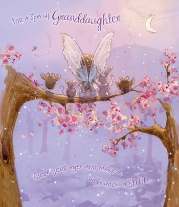 Fairy Granddaughter Birthday Card