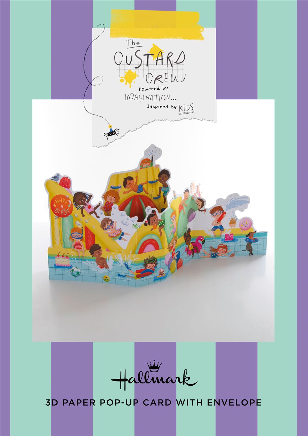 3D & Pop Up Children's Water Park Design Kids Birthday Card