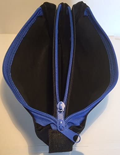 Flat Triple Compartment Assorted Colour Pencil Case