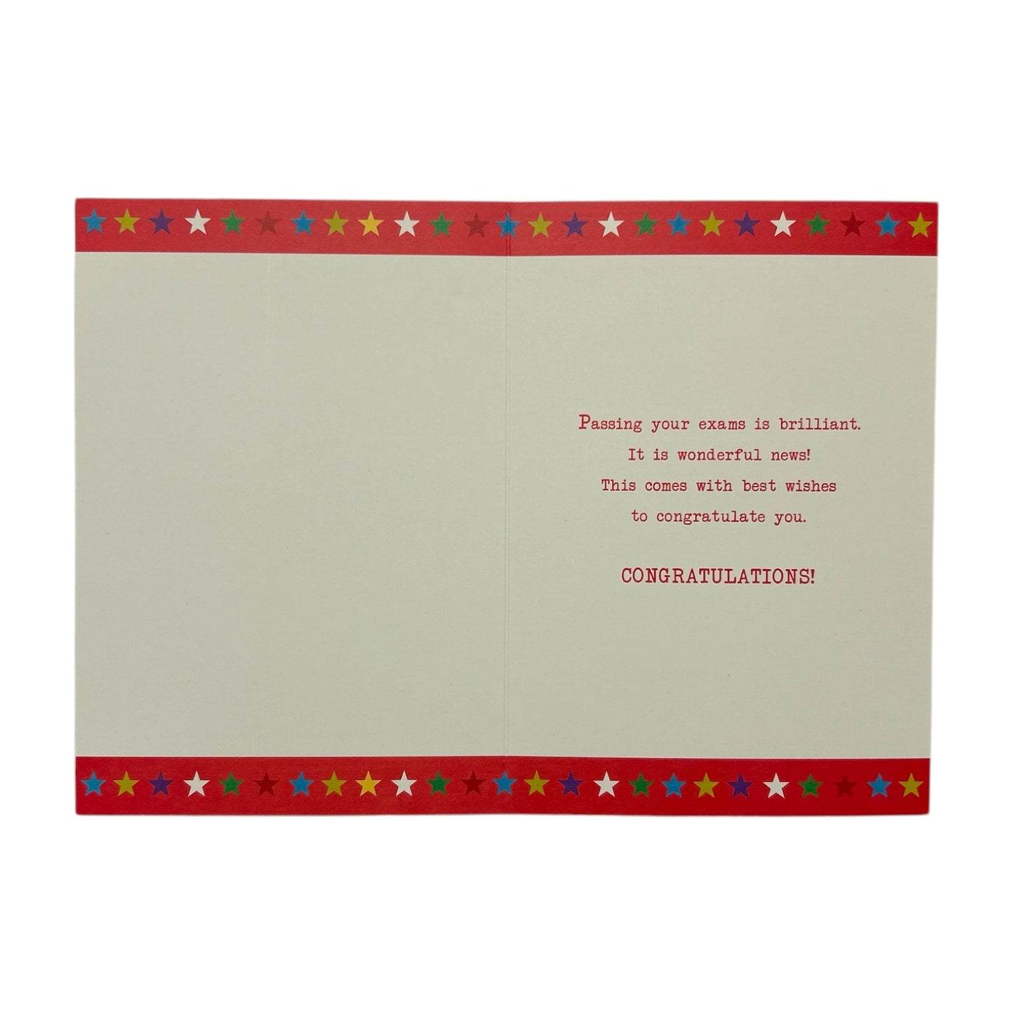 To Grandson You Passed Your Exam Multi Stars Design Congratulations Card