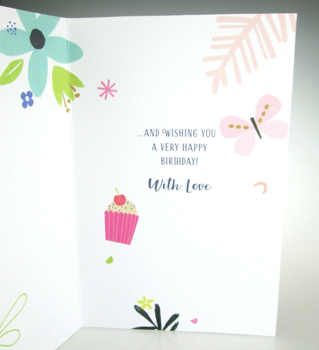 Daughter 13th or 16th Birthday Card with Personalised Age Stickers 