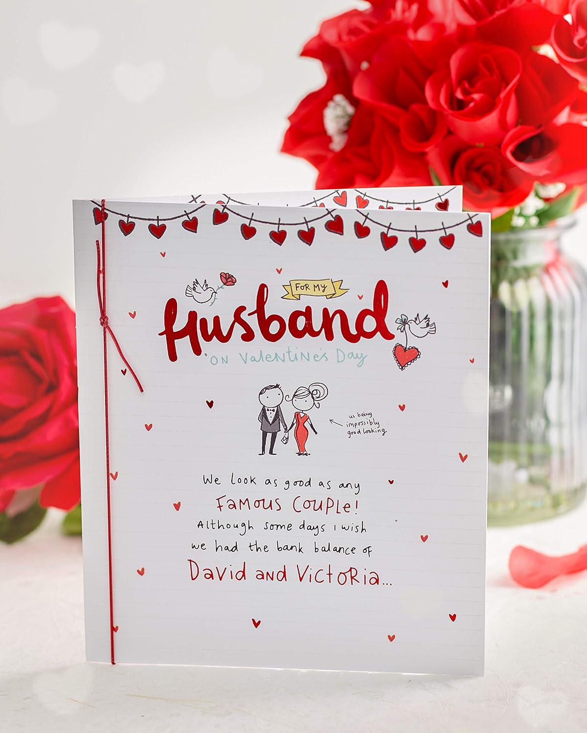 For My Husband Couple Design Valentine's Day Card