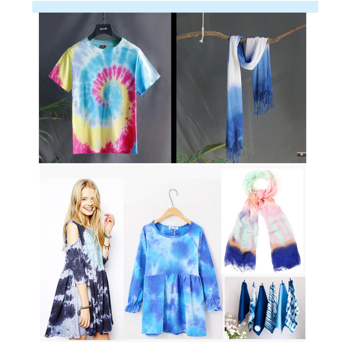 Pack of 3 Colours Tie Dye Kit - Fuchsia, Yellow, Turquoise