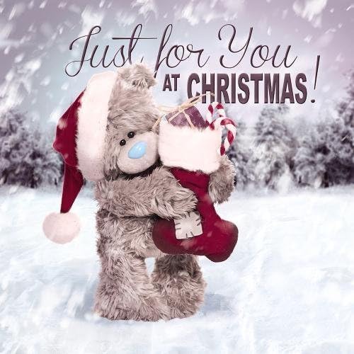 3D Holographic Just for You Me to You Bear Christmas Card– Shop Inc