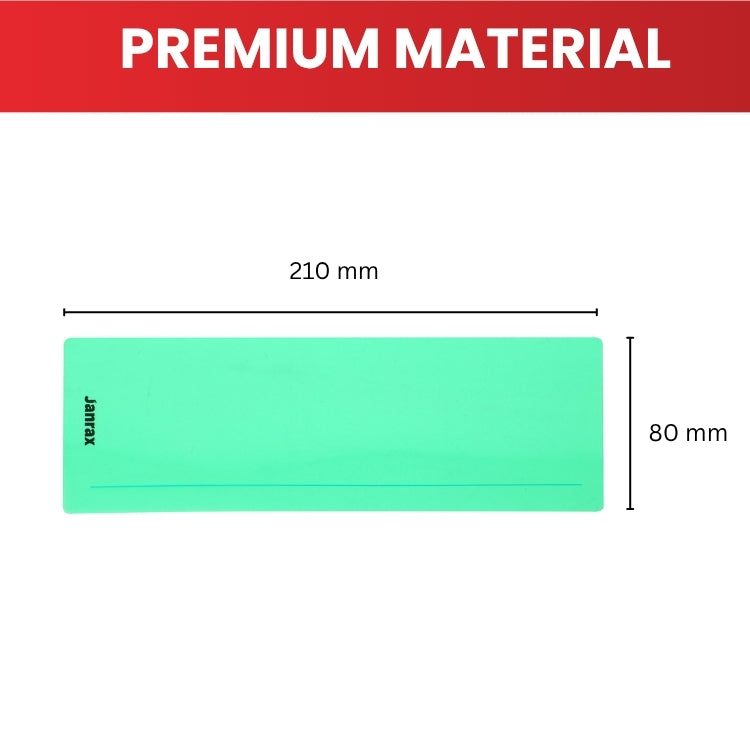 Pack of 8 Yellow 210x80mm Dyslexia Overlay Reading Strips – PET Material, Rounded Corners