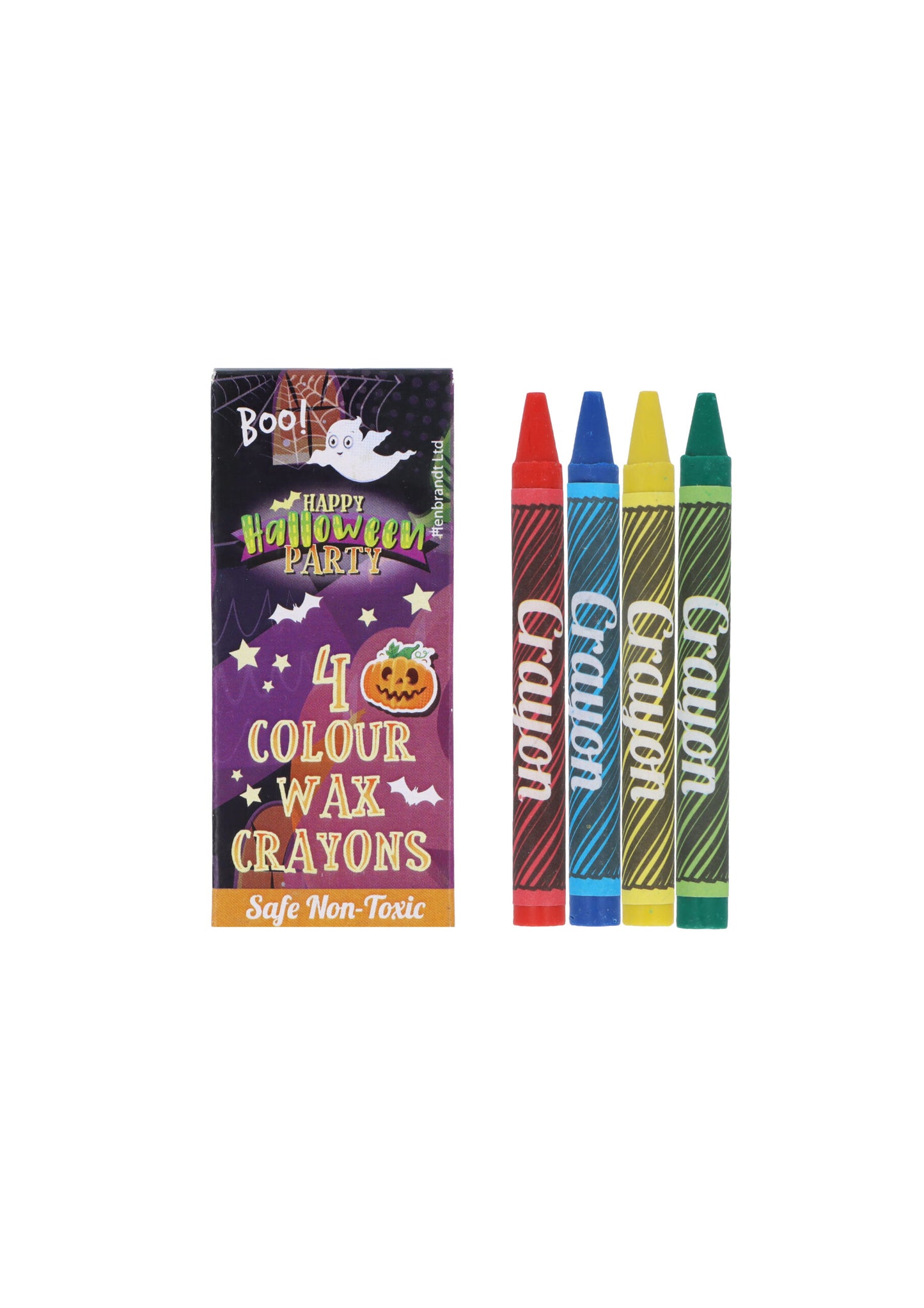 Pack of 4 8cm Mini Halloween Wax Crayons