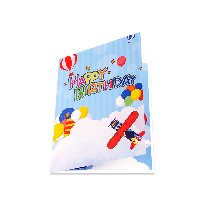Wings of Joy 3D Airplane Pop Up Kids Birthday Card