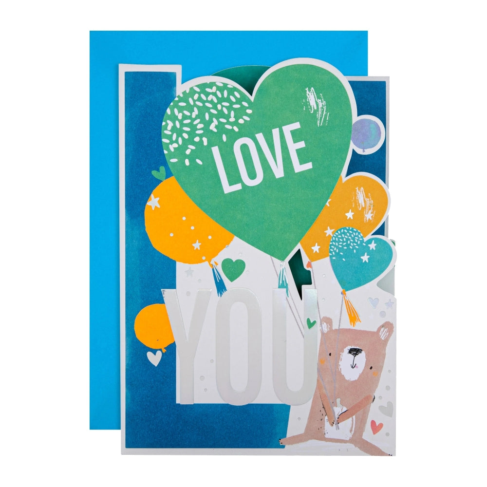 3D Pull Out Love you Loads Design Father's Day Card