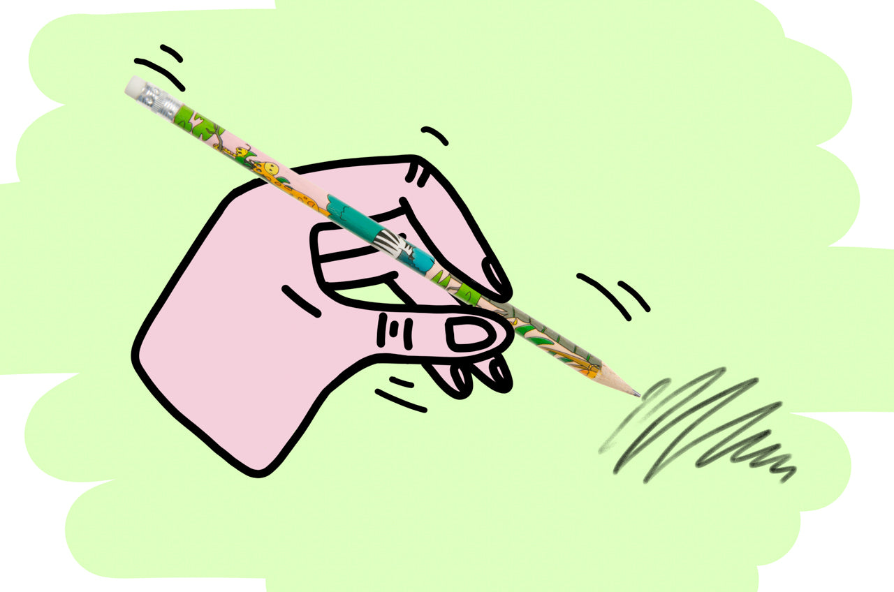 Pack of 12 Wild Animals Design Pencils with Eraser