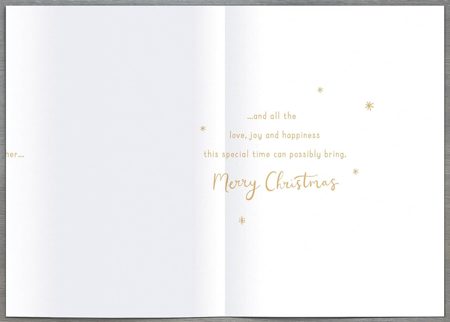 3D Cut Out Luxury Both Of You Crescent Moon Christmas Card
