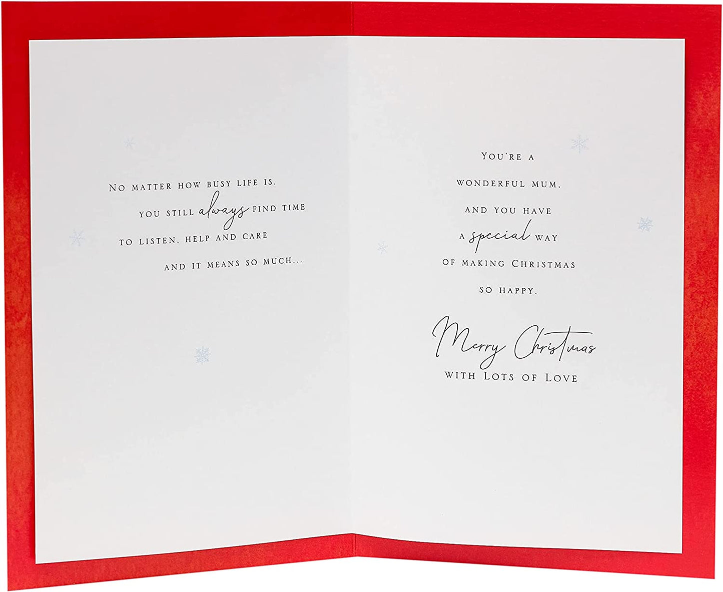 Mum Bouquet with Love Christmas Card