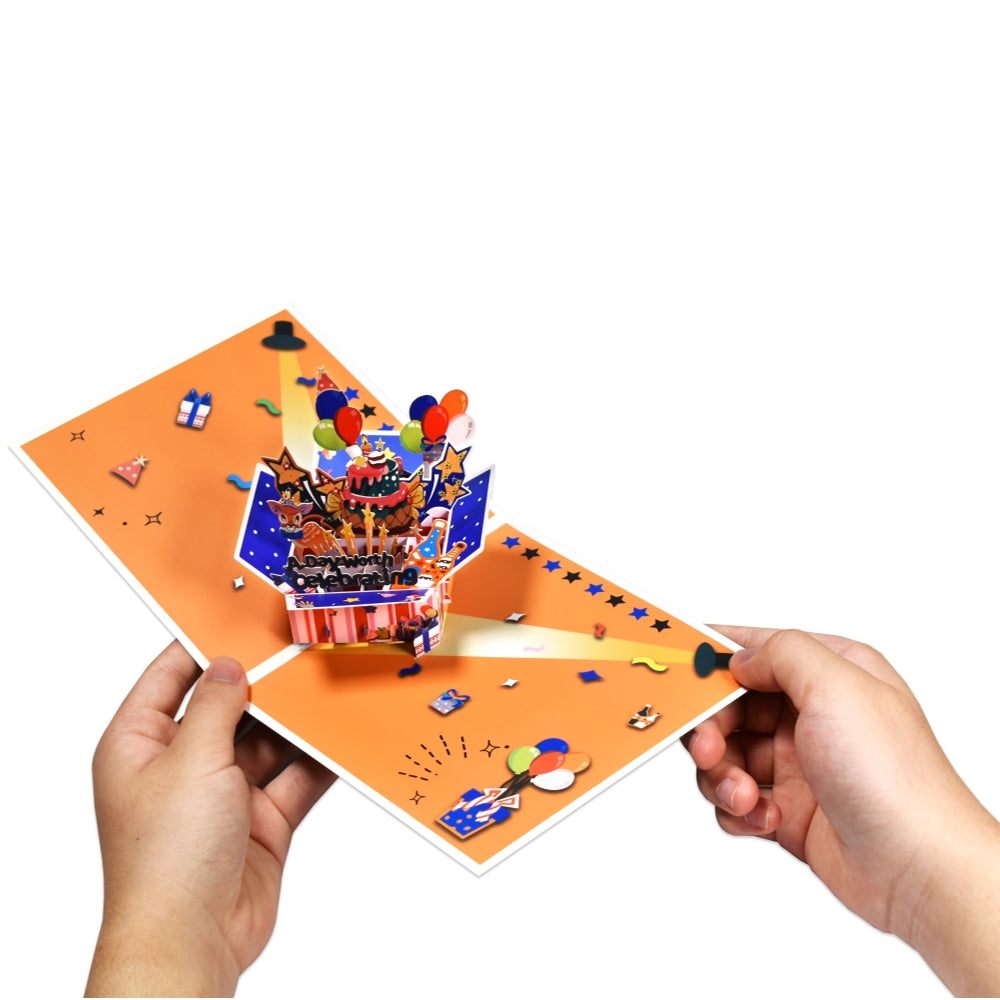 A Day Worth Celebrating! Celebration Burst 3D Pop Up Greeting Card