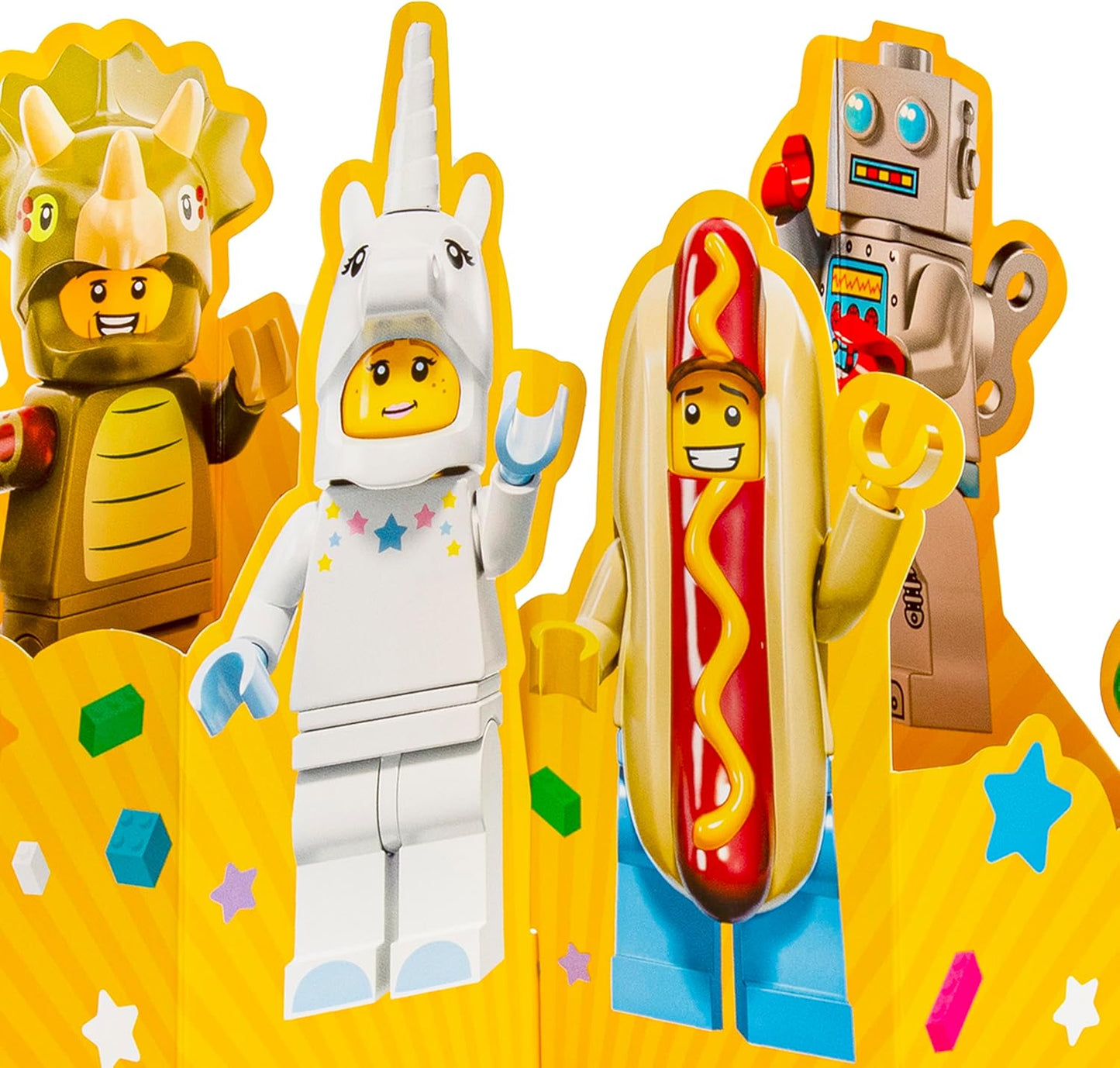 LEGO Characters 3D & Pop Up Design Birthday Card
