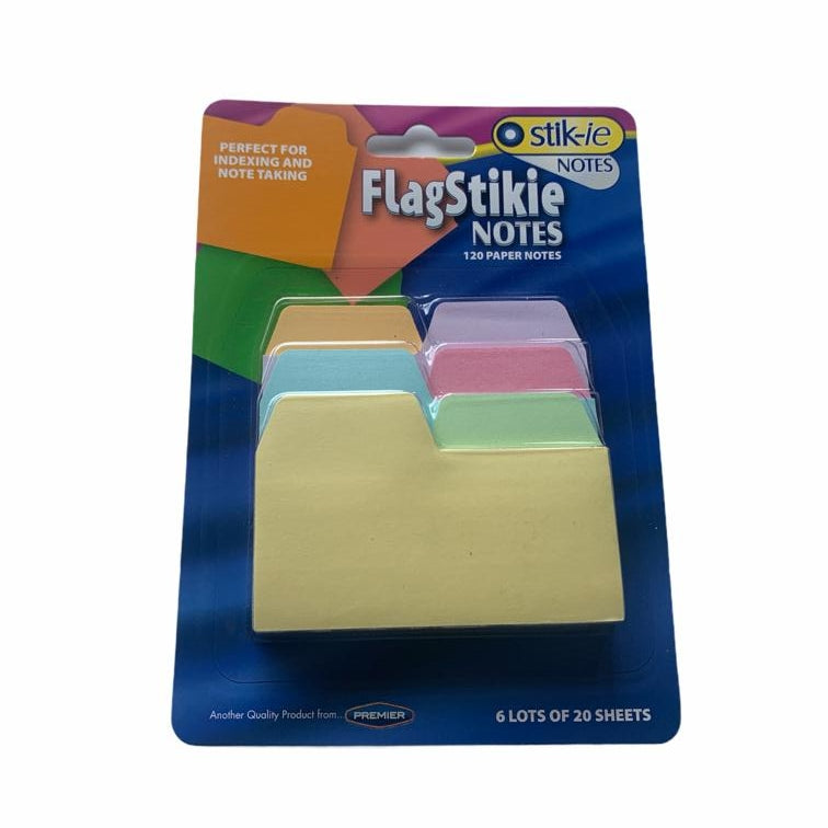 Pack of 120 Assorted Colour Index & Note Taking Page Marker Sticky Notes