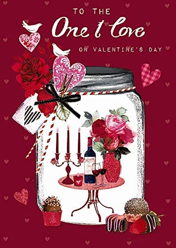To The One I Love Beautiful Red Valentine's Day Card