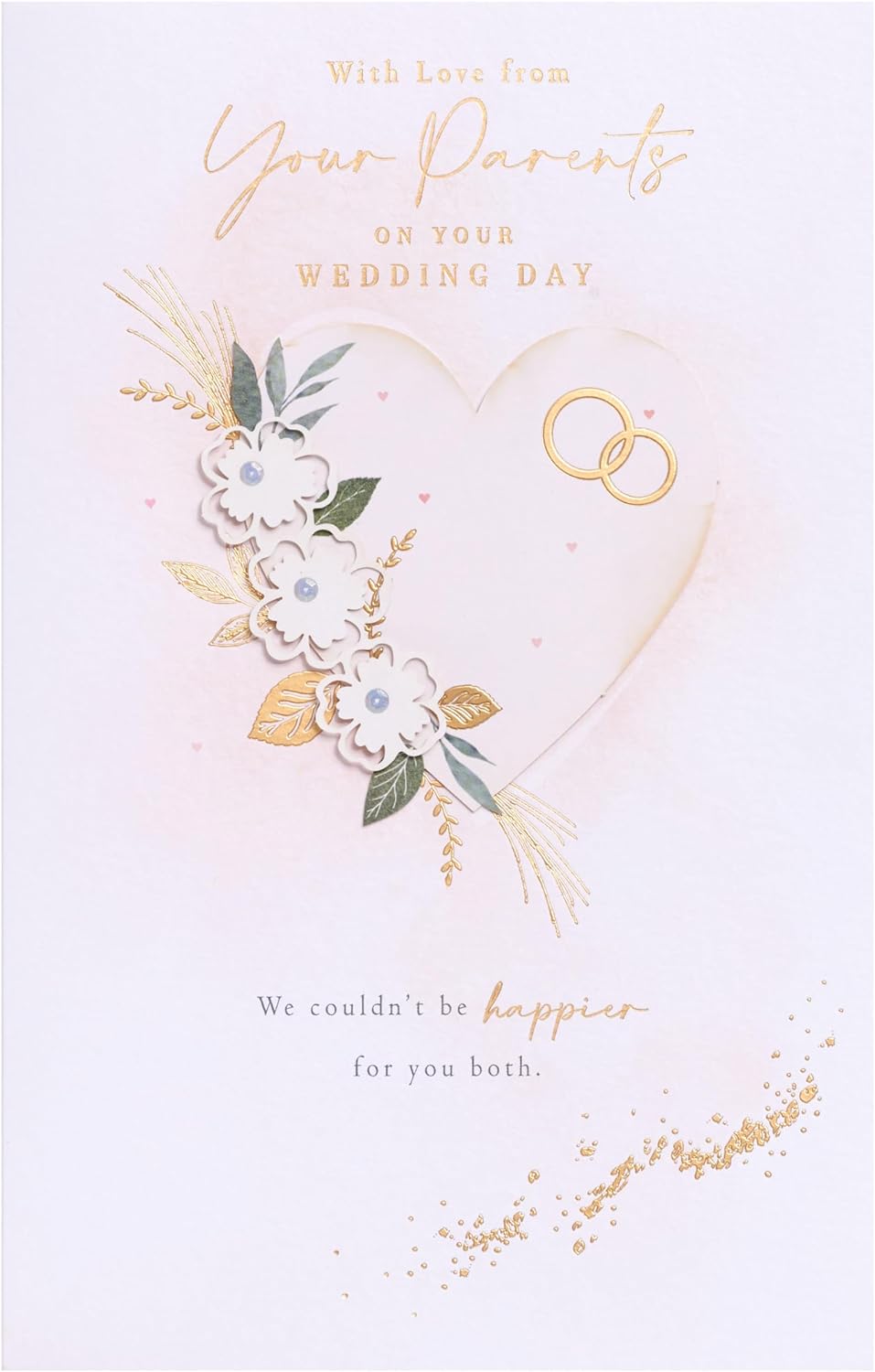 Gold Details Design from Your Parents Wedding Day Card