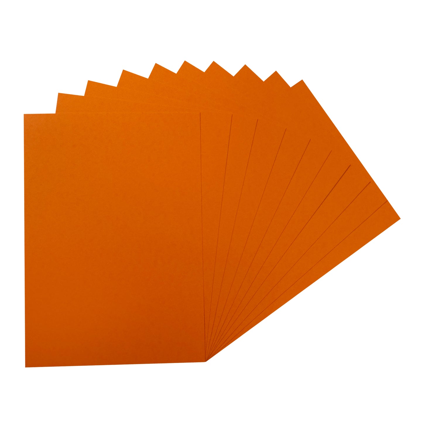 Pack of 250 A5 Orange Coloured Card 160gsm Sheets