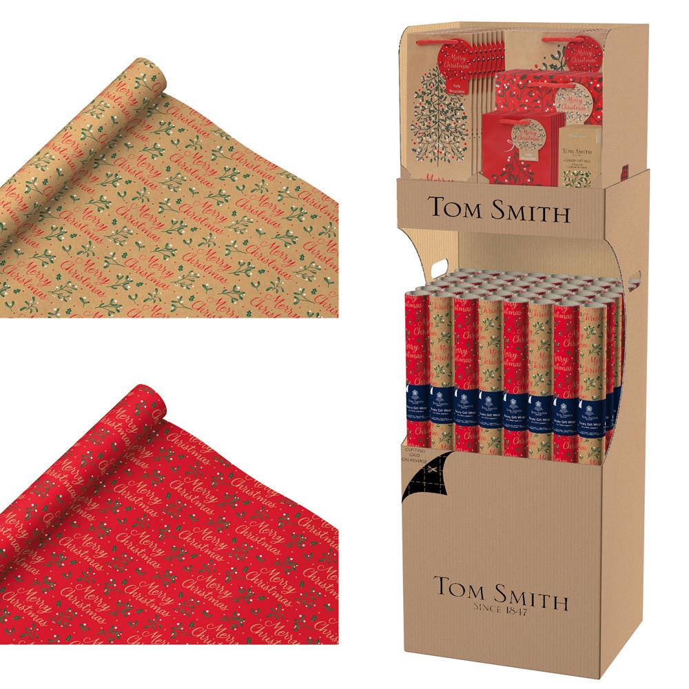 Merry Berry Design Christmas Gift Wrapping Kit in Display Unit