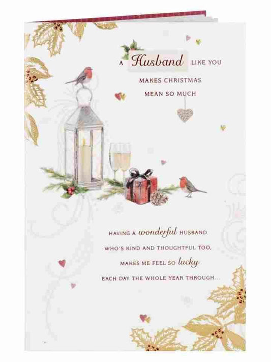 Husband Sentiment Christmas Card
