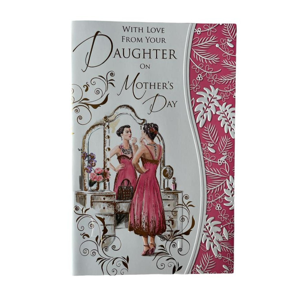 From Your Daughter Lady Doing Make up Design Mother's Day Card