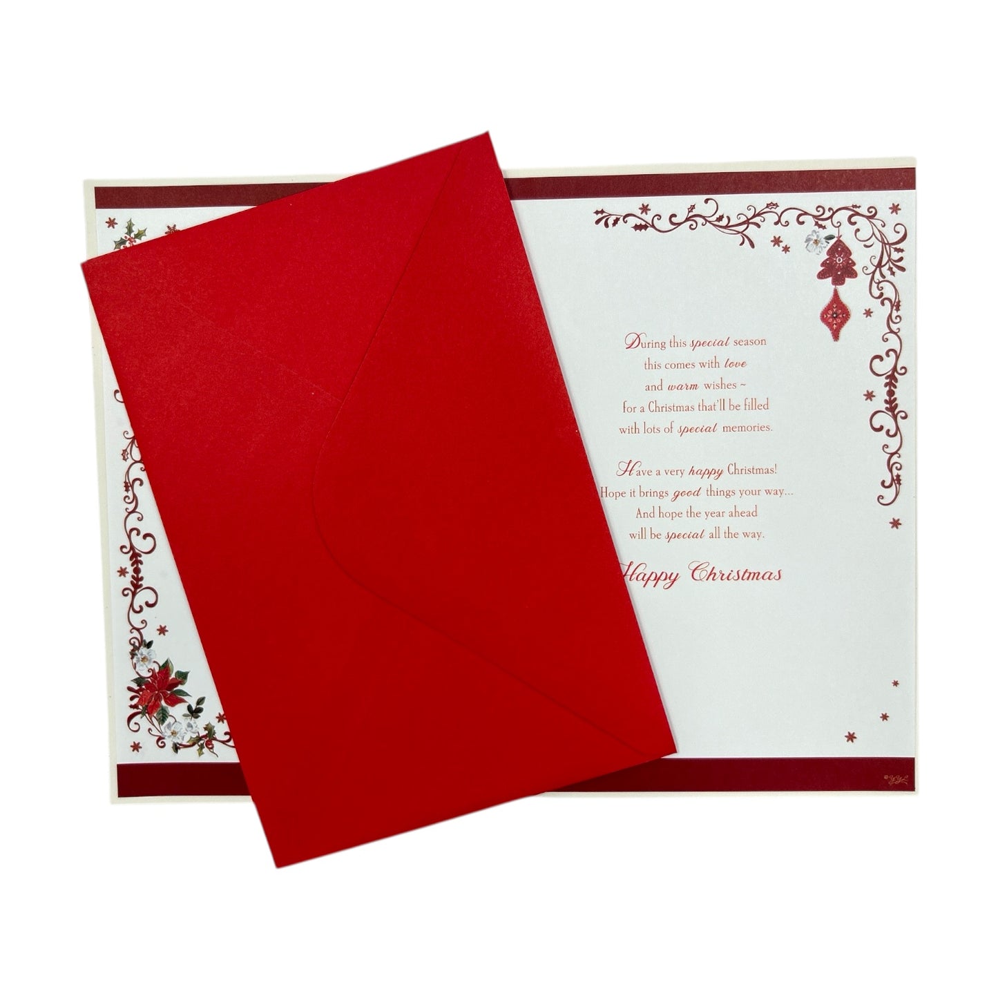 To My Beautiful Girlfriend with Love Christmas Card