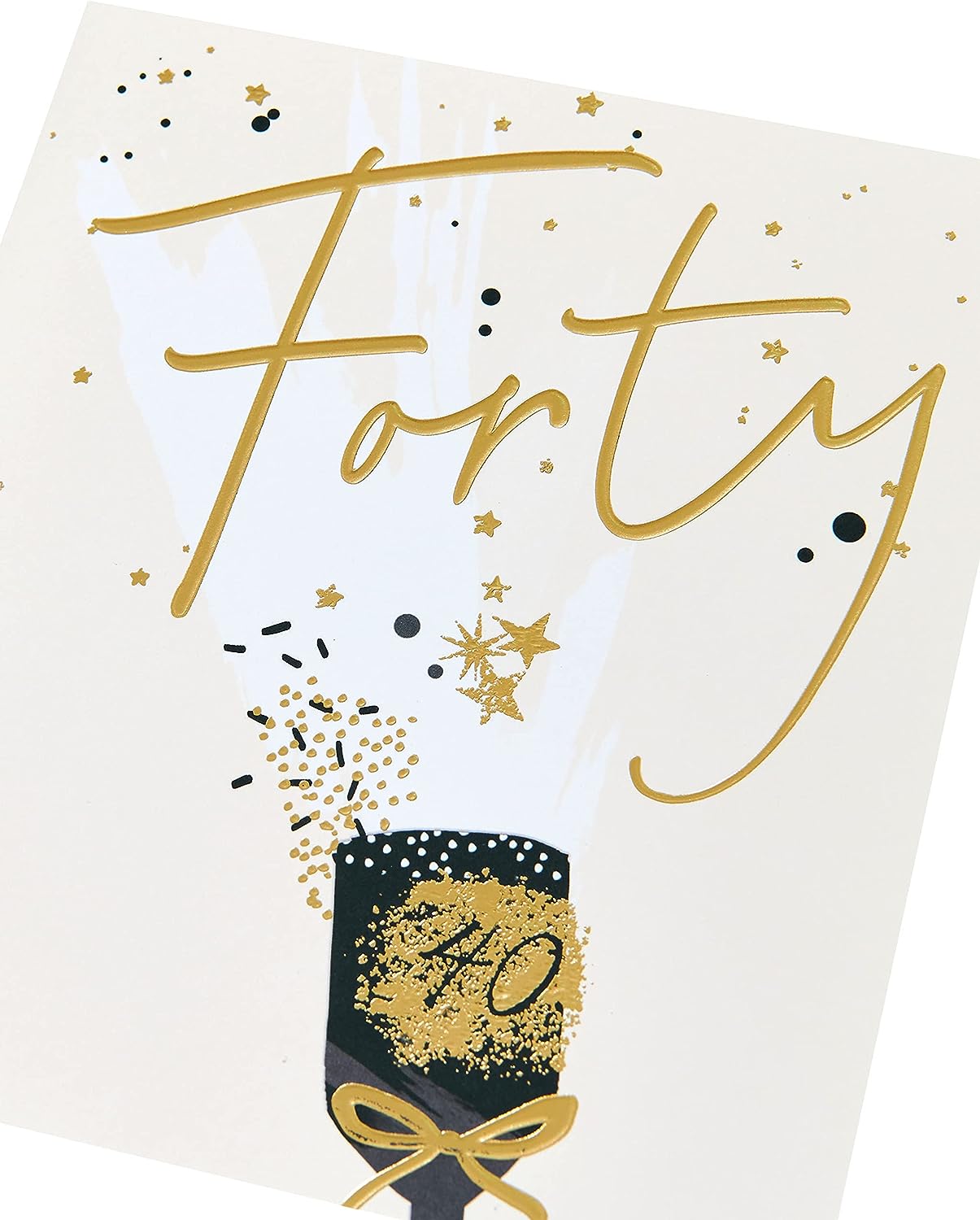 Party Popper Design 40th Birthday Card