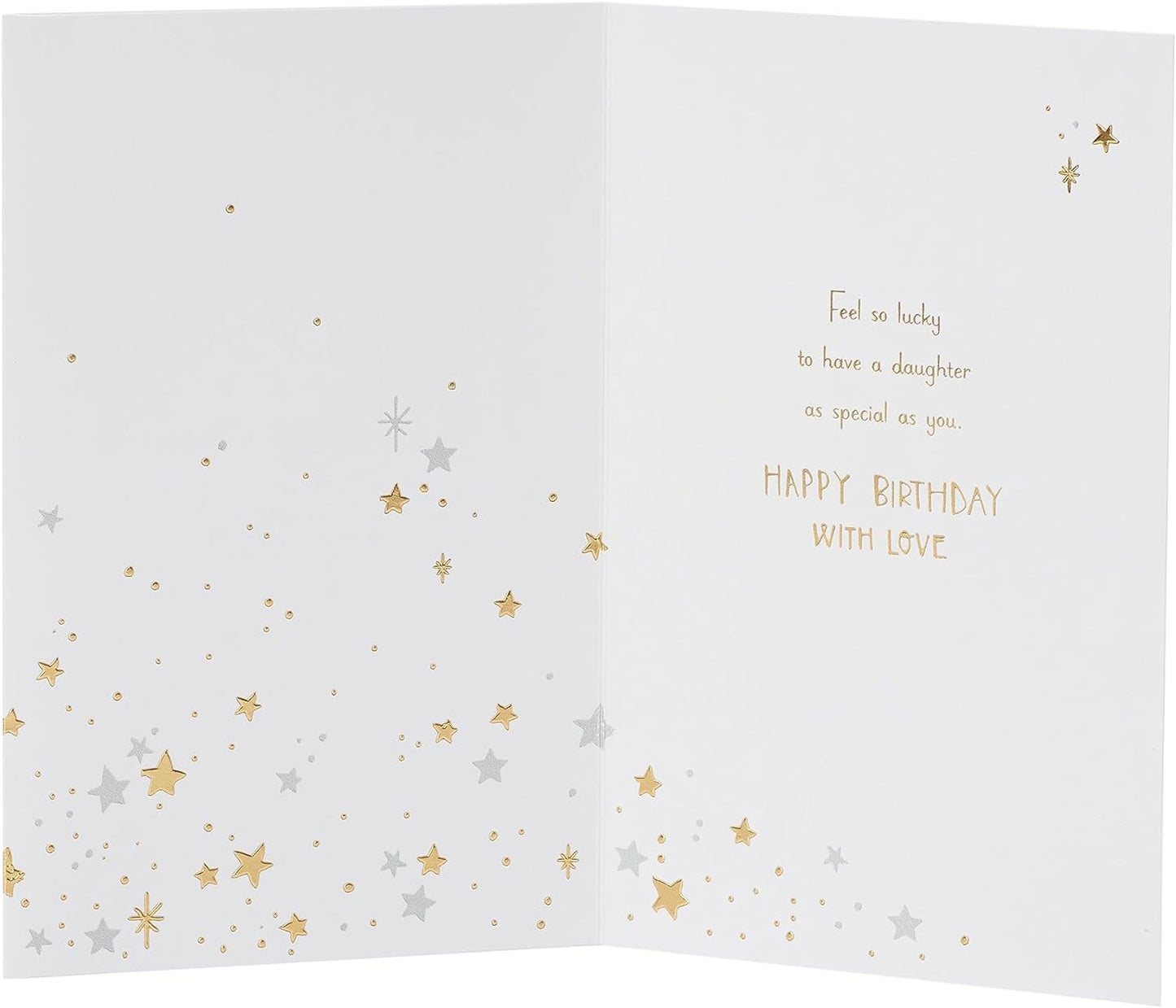 Stars Design Daughter Birthday Card
