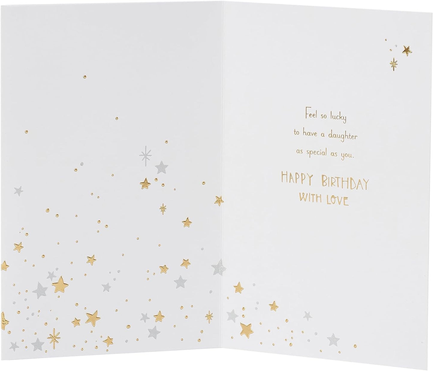 Stars Design Daughter Birthday Card 