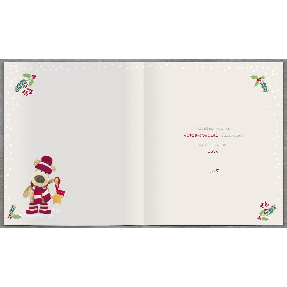 Boofle Holding Star Sister Christmas Card
