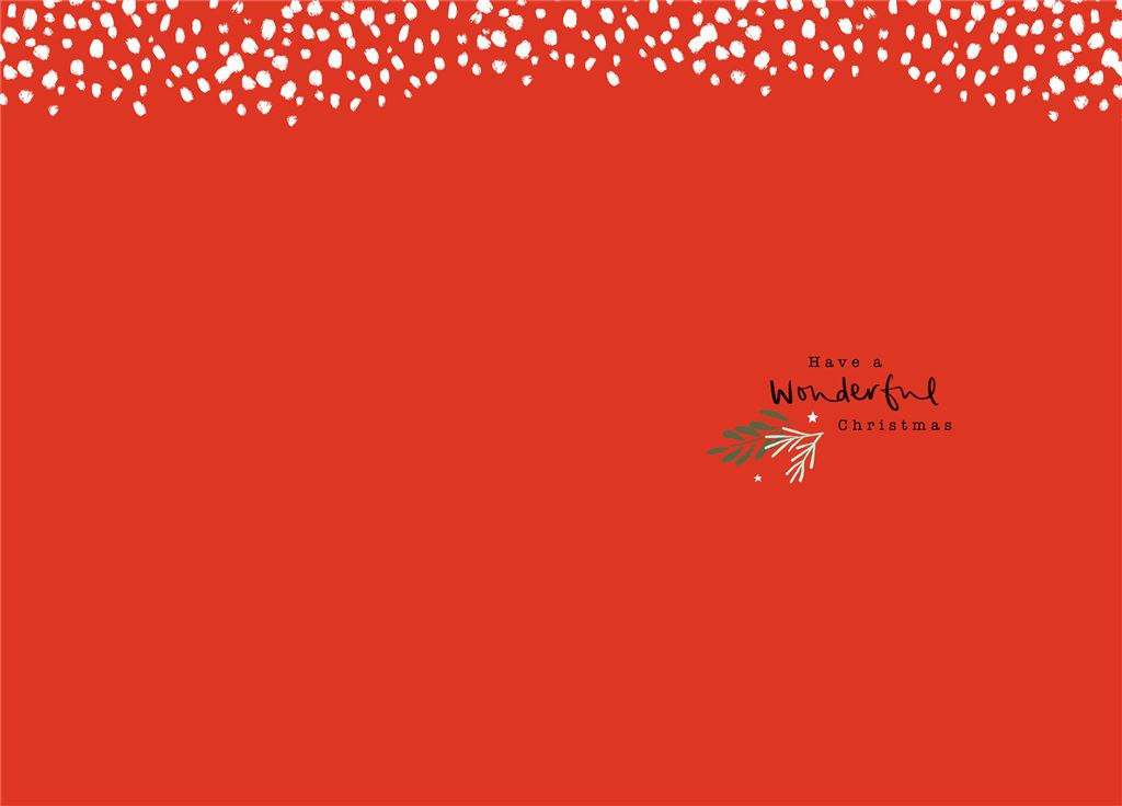 Sending Happy Wishes Grandma & Grandpa Christmas Card with Customisable Sticker Sheet