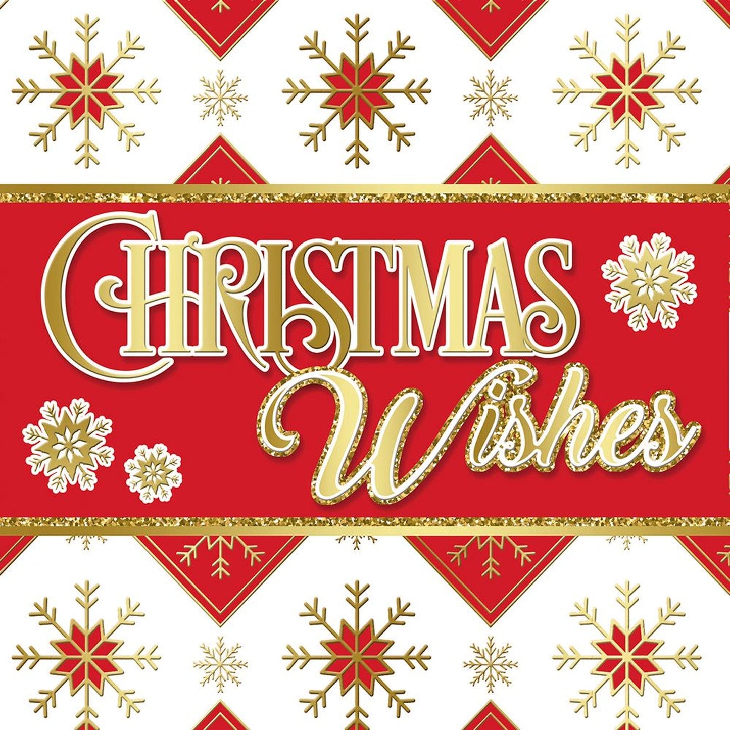 Pack of 10 Christmas Calligraphy Traditional Boxed Cards - Holiday Greeting Cards, 2 Designs with Envelopes