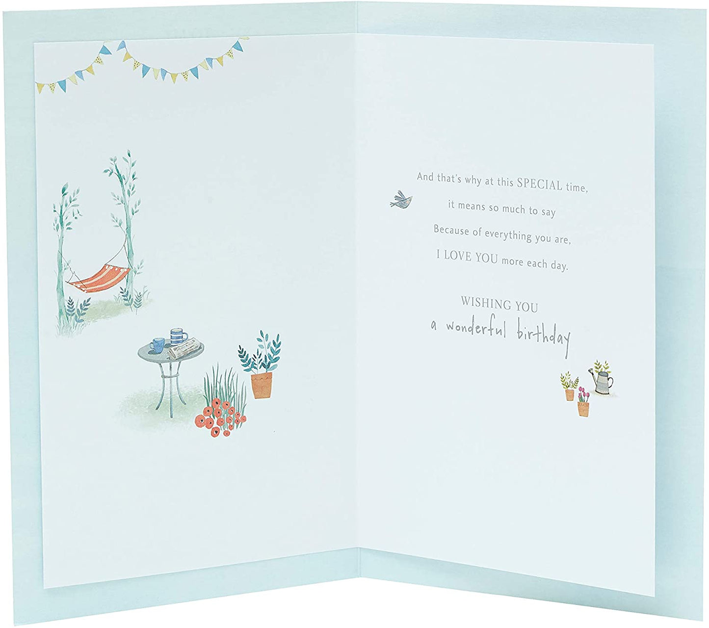 To My Husband Lovely Verse Birthday Card