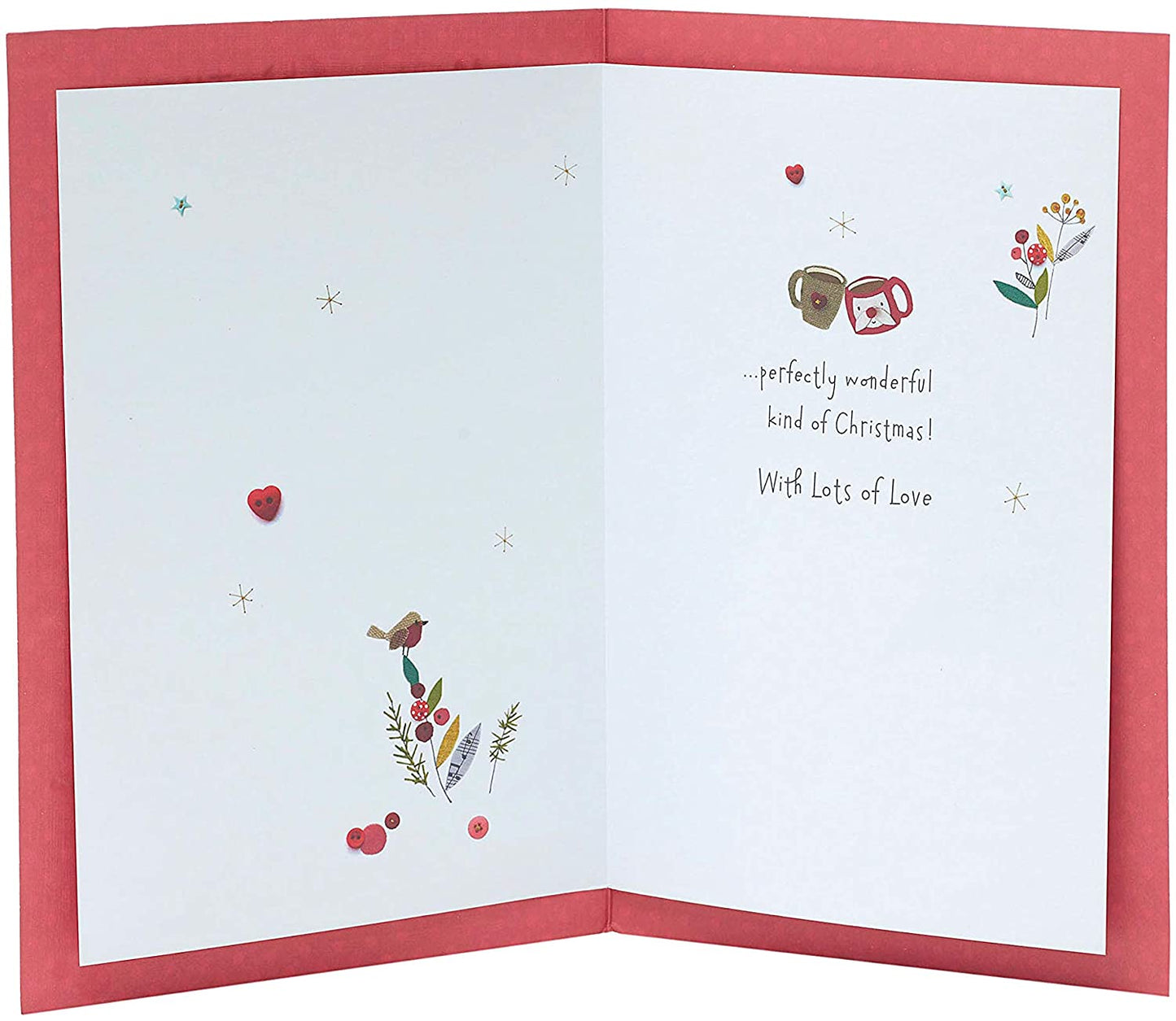 Auntie and Uncle Christmas Card Special Sweet Santa and Mrs Clause Design
