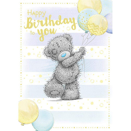Me To You Bear Bouquet of Balloons Birthday Card