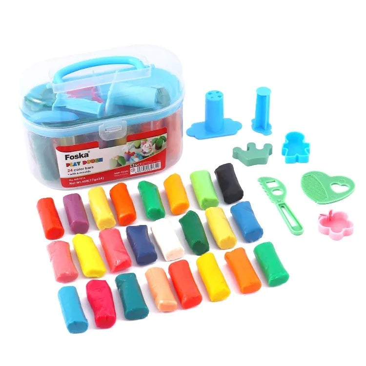 24 Colors Kids Play Dough Set
